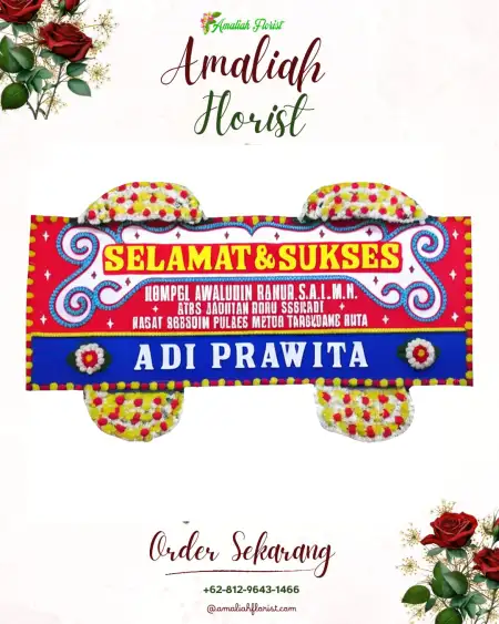 Papan Bunga Ucapan Selamat Nefonaek